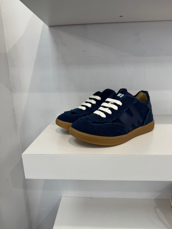MSGM Denim Fray Sneaker