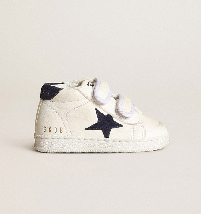 Golden Goose White Dark Blue Baby Sneaker